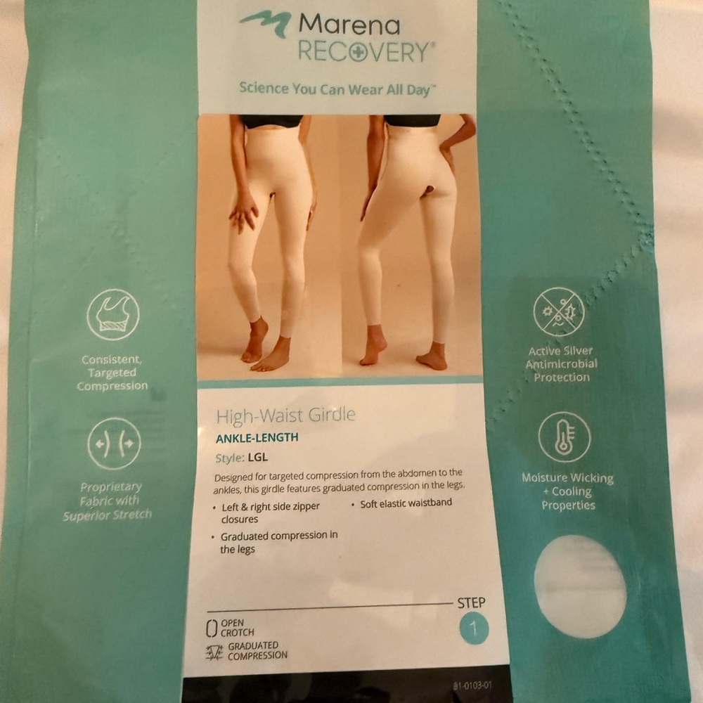 Marena Recovery High-Waist Girdle - Cream